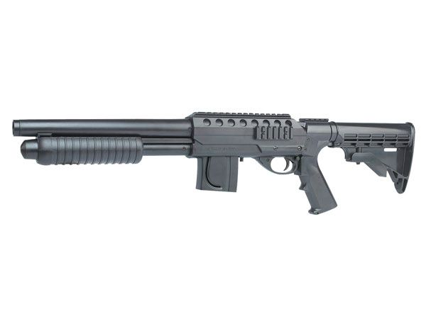 Pomp gun with reinforced spring smith & wesson