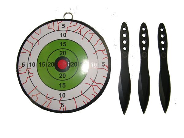 Set coltelli da lancio con bersaglio piccolo