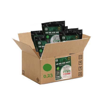 20 packs of SRBB high grade bio bbs 0.23g green 