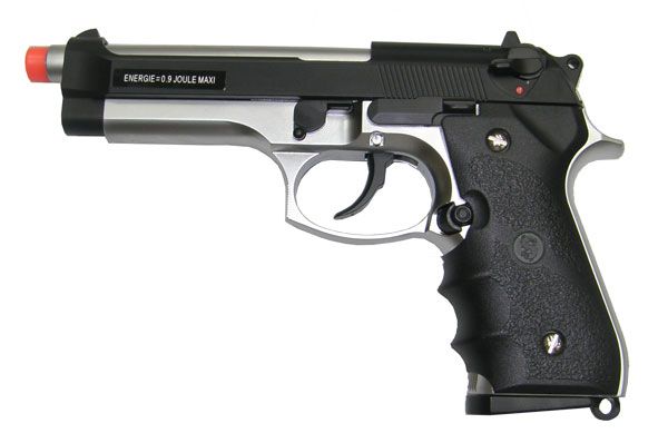 Beretta 92fs blowback silver/black color