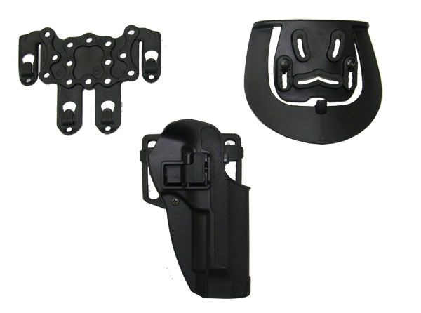 Thermo molding polymer holster for pistol beretta 92fs/98