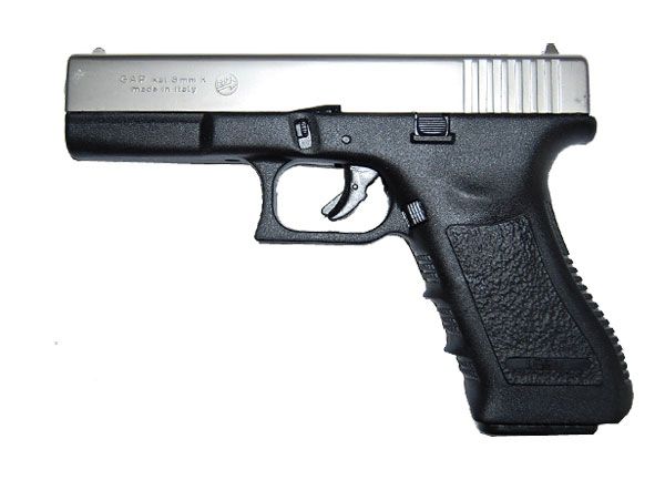 Pistole a Salve Glock 17 nikel a salve calibro 8 mm