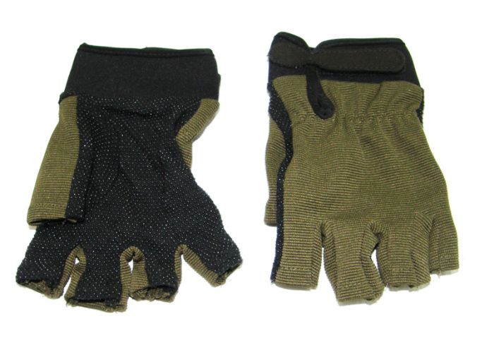 Tactical summer gloves green