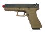 Blowback gas gun glock 18 we desert/blackcolor