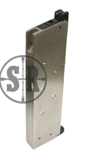 Gas 1911 meu pistol magazine silver 