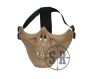Maschera teschio a meta' viso tan