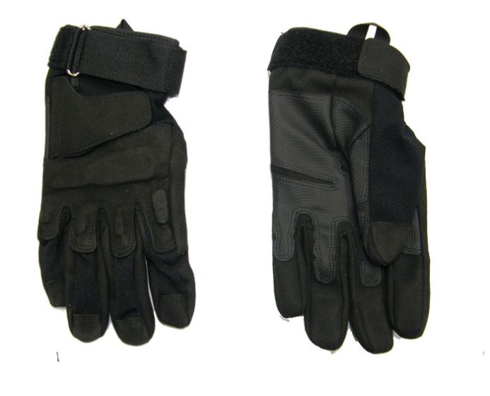 Tactical fabric gloves black 