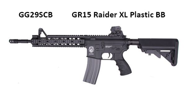 Fucile G&G GR15 RAIDER-XL BLOW-BACK nero