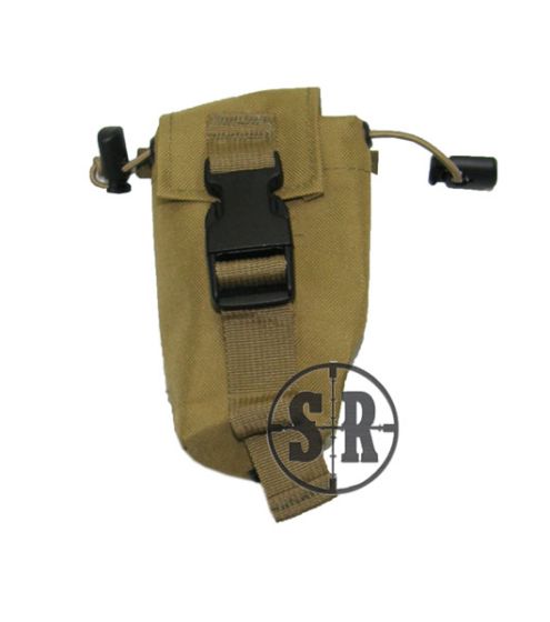 Tasca utility con elastici e chiusura a clip Tan