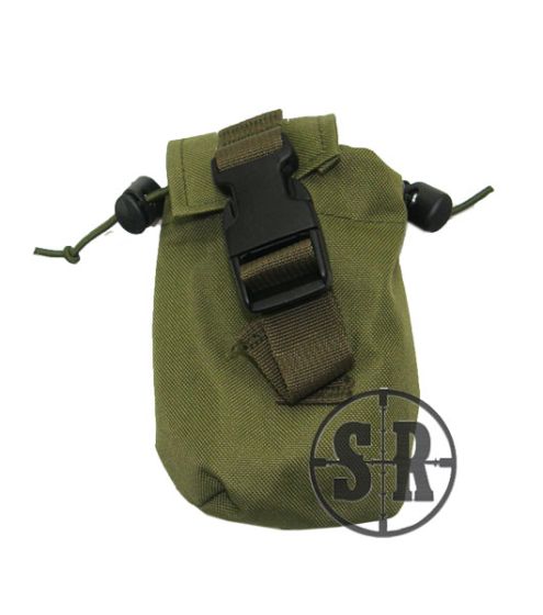 Tasca utility con elastici e chiusura a clip Verde