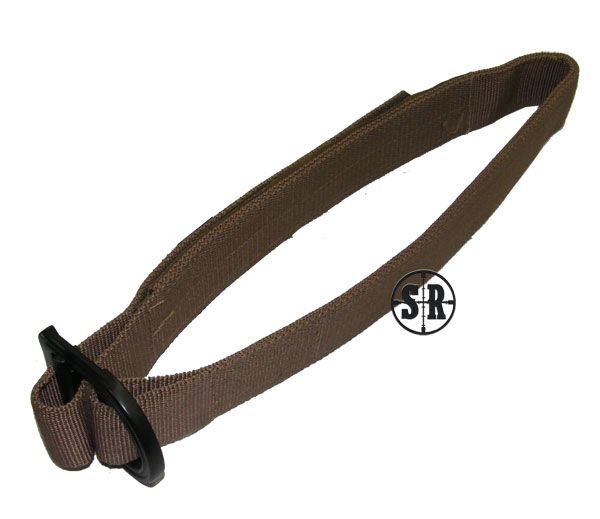 Tan belt with metal buckle 