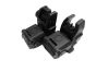 Coppia tacche di mira anteriore/posteriore Flip-up nere