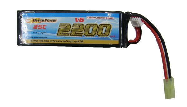 11.1v 2200mah 25c lipo battery
