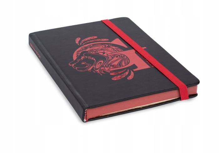 Slytherin Notebook in A5 - Black / Green Fluo Symbol