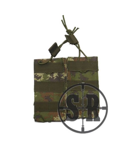 Portacaricatore doppio con elastico TC