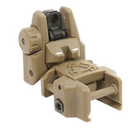 Tacca di mira posteriore abattibile flip up tan (aps)