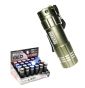 Torcia a 9 led tascabile in metallo verde swiss arms