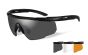 Occhiali Balistici Saber Advanced neri Lenti Smoke/Clear/Rust Wiley X®