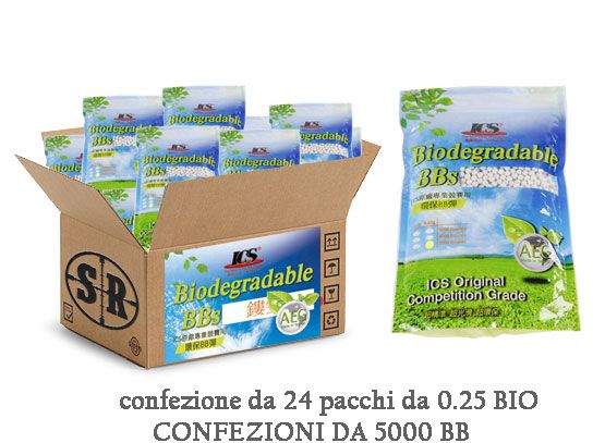 24 packs of ics biodegradable bbs 0.25g 5000rd