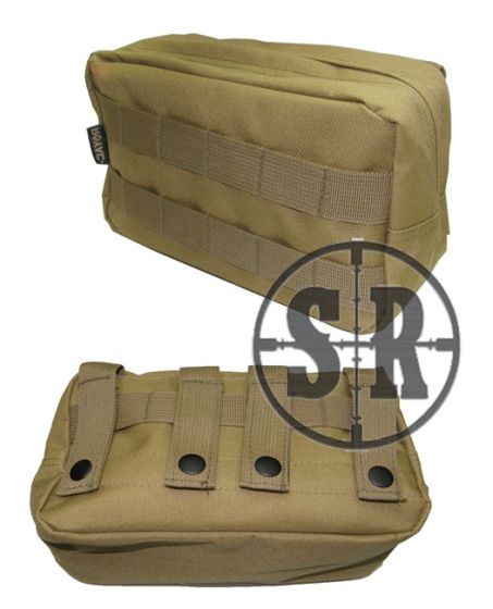 Large utility pouch tan