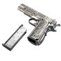 Pistola a Gas 1911 Special Edition ETCHED SE - ""Mehico Druglord"" - Cromato/Chrome - WE (1172)