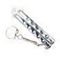 Boxcutter Butterfly keyring - Chrome - Albainox (2055-C)
