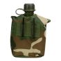 1 liter plastic bottle covered with Woodland