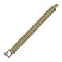 Braccialetto survival paracord - tan - moschettone in metallo 101 inc