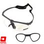 "Battle Pro's" protective glasses with elastic band - Grey - Neutral Lens - Nuprol (6042-GYCL-OPT)