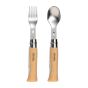 Opinel   Inox 8  PICNIC con cucchiaio e forchetta 