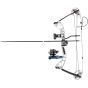 Compound bow equipped and ready for FISHING with bow