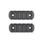 Slitte 20mm in polimero 5 slot nere - 2 pezzi   Classic Army