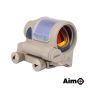 Red Dot Punto Rosso 1x38 ad Energia Solare - Dark Earth ""Tan"" - Aimo