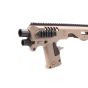 Micro Roni - Kit di conversione Pistola/Carabina per serie Glock 17/19/22 - Polimero - Tan - CAA (CD-SK8T)