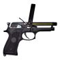 Pistola elettrica professionale gearbox in metallo Beretta 92 con Batteria Li-Po e Mosfet Nero Cyma (CM126UP)