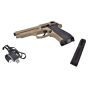 Pistola Elettrica 92 A1 con MOSFET - Tan - Batteria lipo  + Carica Batteria - CYMA (CM132UP)