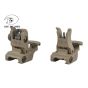 Front / rear flip-up folding rifle sights desert big dragon