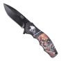 Coltello tascabile con perno di apertura  Teschio