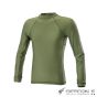 T-Shirt a Manica Lunga in Lycra® + Mesh - Olive Drab ""Verde"" - Defcon 5