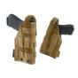 Ambidextrous holster with MOLLE system for Jacket or Panel - Coyote Tan - DEFCON 5 (D5-GS05 CT)