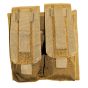 Tasca porta caricatore Doppia con Patella di chiusura per M4 - Coyote Tan - DEFCON 5 (D5-M4AKD CT)