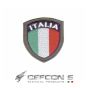 Italy Shield patch with Male Velcro on the back - Defcon 5 (D5-SIR01)