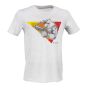 T-Shirt con Aquila e Pistole - Sfondo Heather Cream Gray - Defcon 5 (DF5-TFI03 HCG)