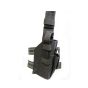 Leg holster with magazine pouch black