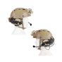 ZTAC TACTICAL COMTAC HEADSET BRACKETS FOR ARC RAILS TAN
