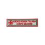 Patch Rettangolare croce rossa Italiana Corpo Militare cm 12,3x2,9