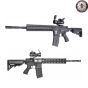 Electric Rifle CM16 R8-L Black With RED DOT 1X30