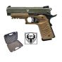 Pistola 1911 Tactical I full metal scarrellante a Co2 tan/verde HFC (HG 171G)