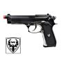 Pistola Beretta 92FS full metal scarrellante a gas nera/silver HFC (HG 194BS)