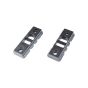Standard 20mm 2 slots rail for KEYMODE  BLACK - 2 pieces  JS-TACTICAL